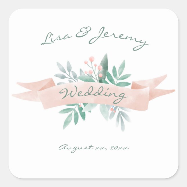 Sweet Summer Wedding Sticker (Vorderseite)