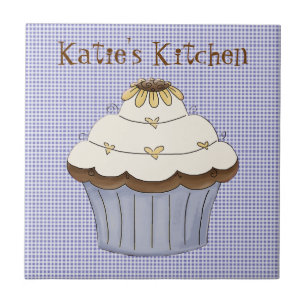 Sweet Sunflower Cupcake Tile Fliese