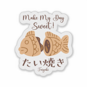 Sweet Taiyaki Fish Japan Souvenir Aufkleber