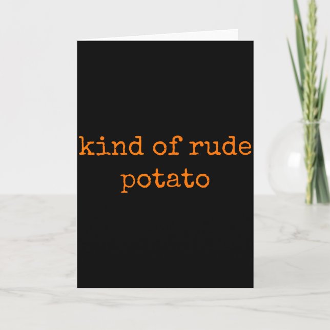 Sweet Tato And Kind Of Rude Tato Cute Couples - Pa Karte (Vorderseite)