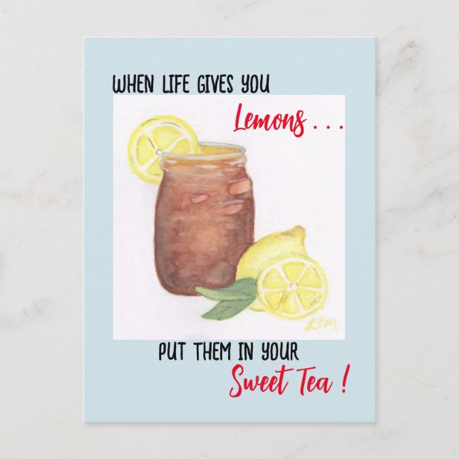 Sweet Tea Postkarte (Vorderseite)