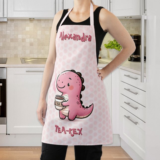 Sweet Tea-Rex Personalisiert Dinosaurier Animal Pu Schürze (Sweet Tea-Rex Personalized Dinosaur Animal Pun Apron)