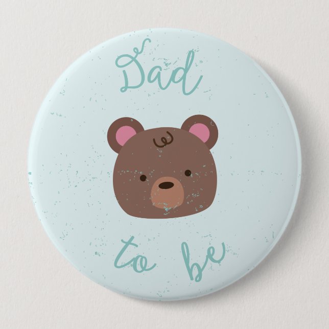 Sweet Teddy Baby Showknopf Vater Button (Vorderseite)