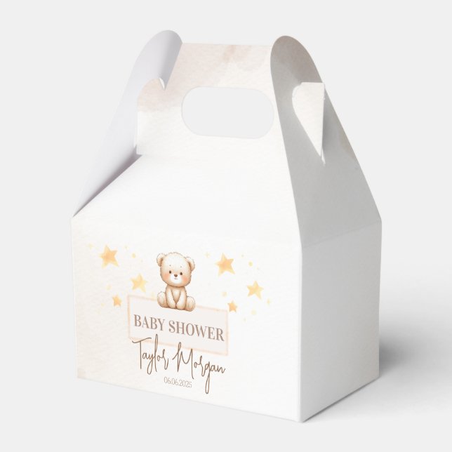 Sweet Teddy Bear Baby Shower Geschenkschachtel (Vorderseite)
