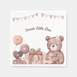 Sweet Teddy Bear Baby Shower Napkin Serviette