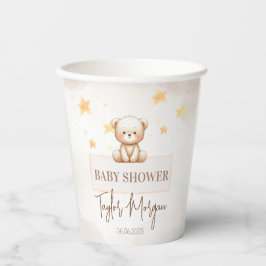 Sweet Teddy Bear Baby Shower Pappbecher