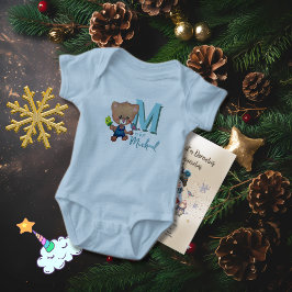 Sweet Teddy Bear mit Bird Baby Strampler