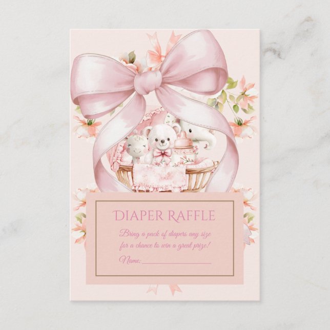 Sweet Teddy Bear Nursery Floral Insert (Vorderseite)