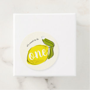 Sweet to be One Lemon Citrus Erster Geburtstag Gel Geschenkanhänger