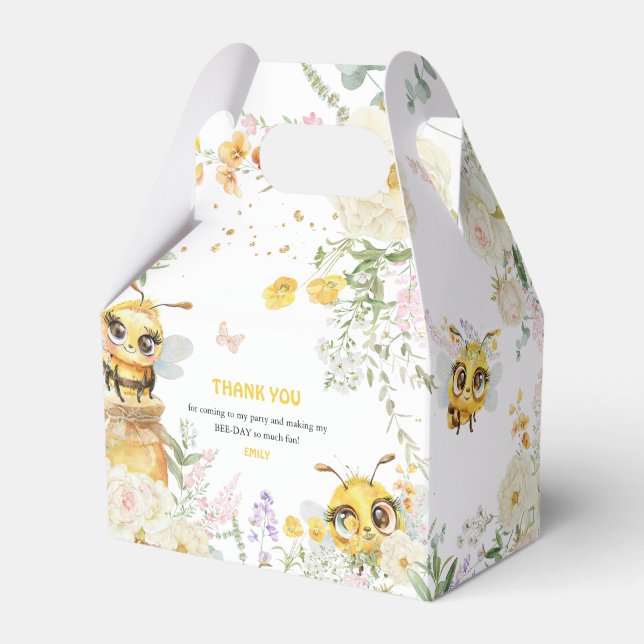 Sweet to Bee' Birthday Danke Geschenkschachtel (Vorderseite)