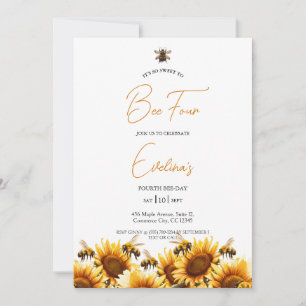 Sweet to Bee Elegante Einladung zum Geburtstag