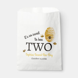 Sweet To Bee Two Second Birthday Bees Honeycomb Geschenktütchen