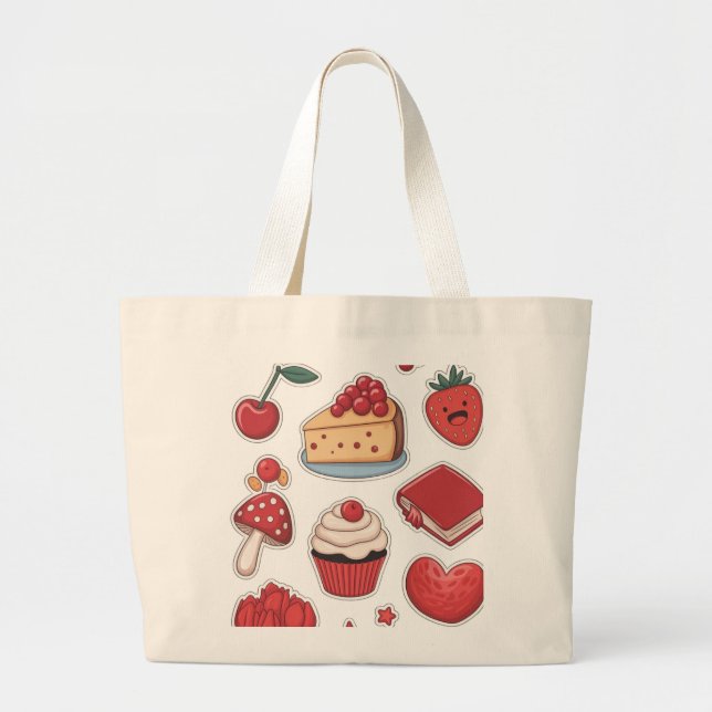 Sweet Tooth Dessert Pattern Tote Bag  (Devant)