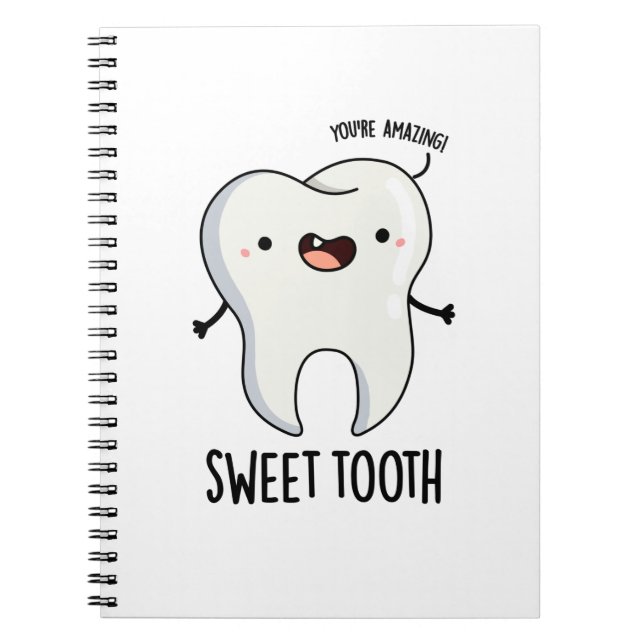Sweet Tooth Funny Dental Puff Notizblock (Vorderseite)