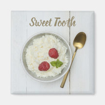 Sweet Tooth Reis Pudding mit Himbeeren Nachtisch