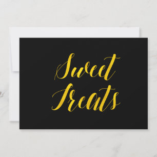 "Sweet Treats" Faux Goldfolie Schickes Hochzeitssc Einladung