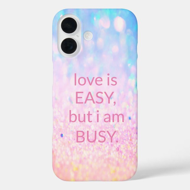 Sweet Trendy Glitzer Case-Mate iPhone Case (Rückseite)