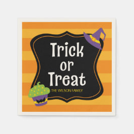 Sweet Trick oder Treat Halloween-Party Serviette