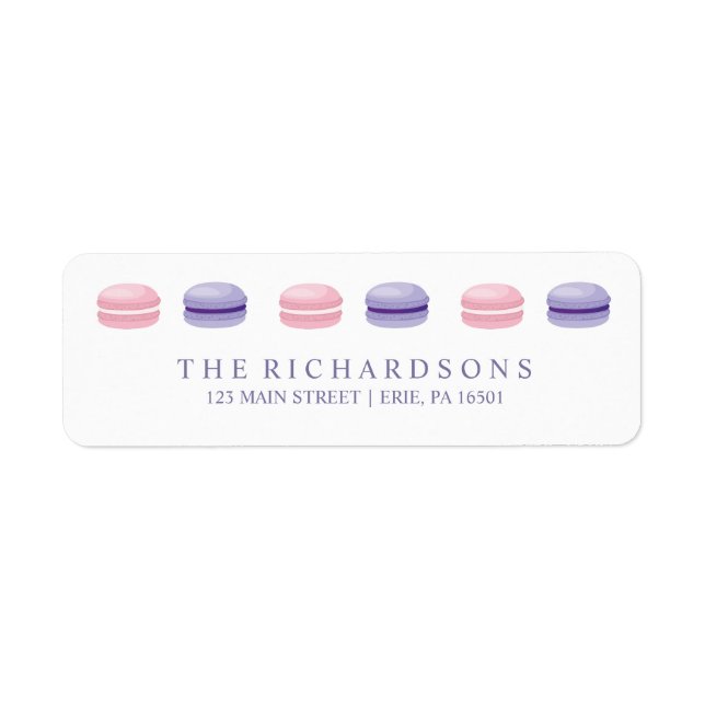 Sweet und Chic Pink und Lila französische Macarons (Vorne)