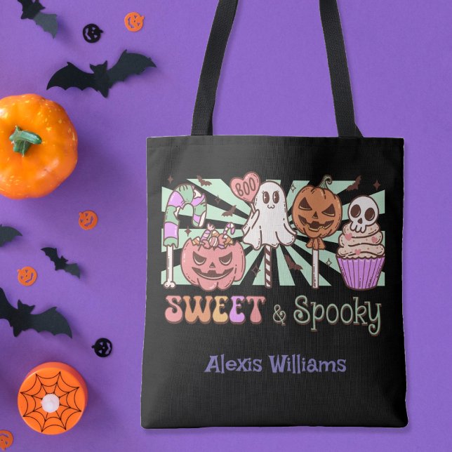 Sweet und unscharf, trick oder behandeln Schwarz Tasche (Von Creator hochgeladen)