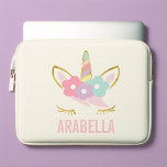 Sweet Unicorn Laptopschutzhülle<br><div class="desc">Sweet Girly einicorn personalisiertes Design.</div>