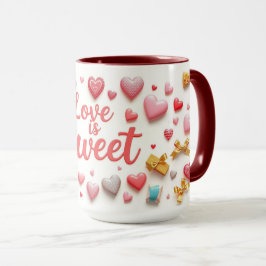 Sweet Valentine Chocolate Heart Tasse