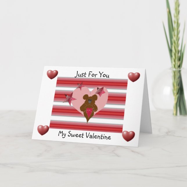 Sweet Valentine Feiertagskarte (Vorderseite)