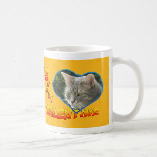 Sweet Valentine Heart Foto Kaffee Tasse Orange