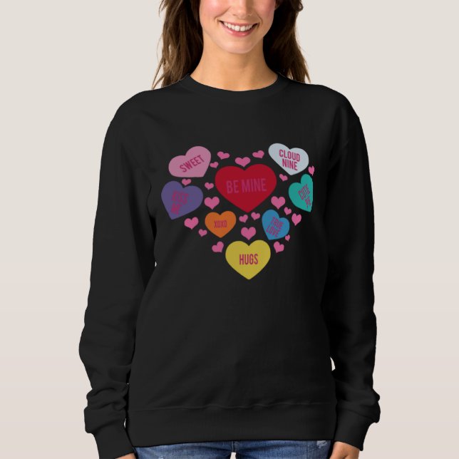 Sweet Valentine Hearts Sweatshirt (Vorderseite)