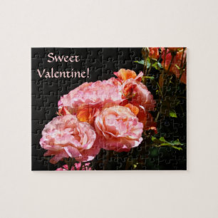 Sweet Valentine! Puzzle Pink Roses Blume Liebe