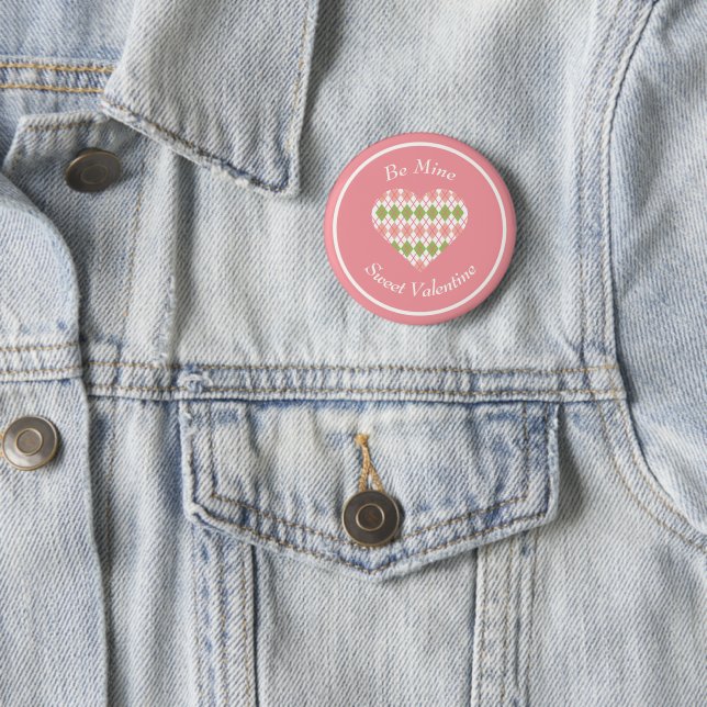 Sweet Valentine Raute Big Heart Button (Beispiel)