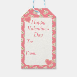 Sweet Valentine Raute hört dunkelrosa Geschenkanhänger