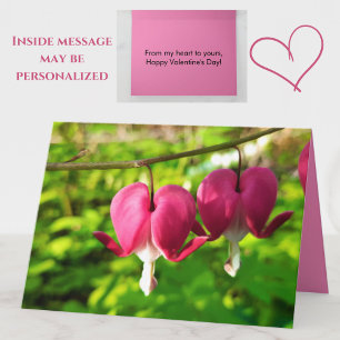 Sweet Valentine's Day Card - Foto blutende Herzen Karte