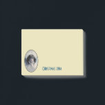 Sweet Vintag Angel Christmas Post-it Klebezettel<br><div class="desc">Schönes Vintages Design eines süßen Weihnachtsengels mit weichen weißen Flügeln und rosigen Wangen,  die ihr Gesicht in den Händen halten. Friedlich und freundlich aussehen. Der Hintergrund ist mit weichen ätherischen Wolken gefüllt. Text sagt Weihnachten 2014 und Sie können anpassen / personalisieren / löschen Sie den Text,  wie Sie möchten.</div>