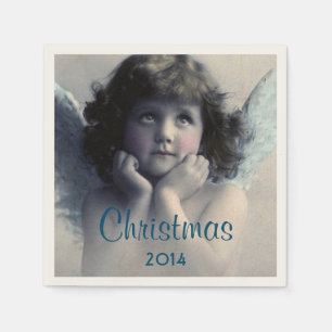 Sweet Vintag Angel Christmas Serviette