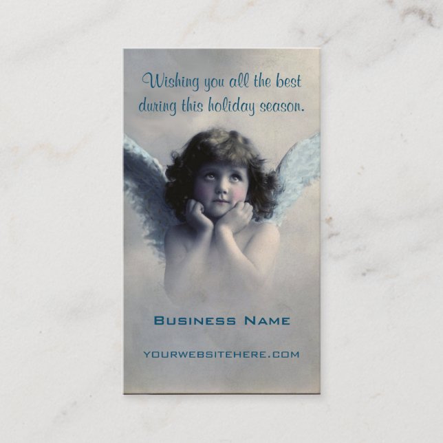 Sweet Vintage Christmas Angel Visitenkarte (Vorderseite)