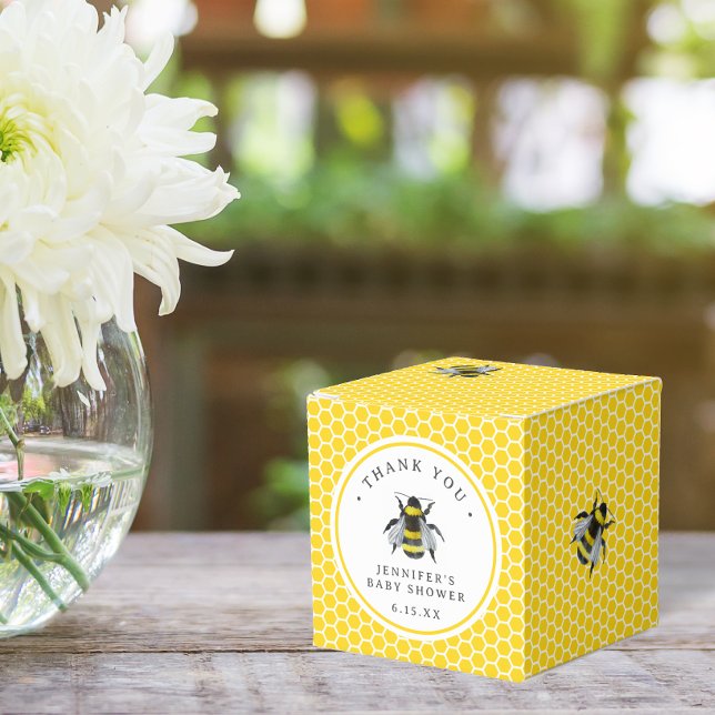 Sweet Vintage Mama-to-Bee-Gelbe Babydusche Geschenkschachtel (Von Creator hochgeladen)
