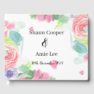 Sweet Watercolor Boho Wedding Gästebuch