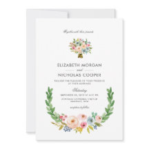 Sweet Watercolor Bouquet | Einladung