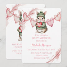 Sweet Watercolor Bunny Baby Shower 