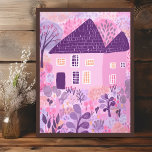 Sweet Watercolor House Garden Illustration Poster<br><div class="desc">Niedlicher bunter zeichn eines Hauses und eines riesigen Gartens. Wählen Sie die Druckgröße aus dem Dropdown-Menü oben, und klicken Sie auf die Schaltfläche "Design bearbeiten", um das Kunstwerk an jedes Papierformat anzupassen. Kaufen Sie ein einfaches Poster oder eine gerahmte und matte Version! Vielen Dank, dass Sie meine Entwürfe einkaufen und...</div>