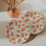 Sweet Watercolor Peach Muster Pappteller<br><div class="desc">niedliches Teller von Süßpfirsichmusterpapier</div>
