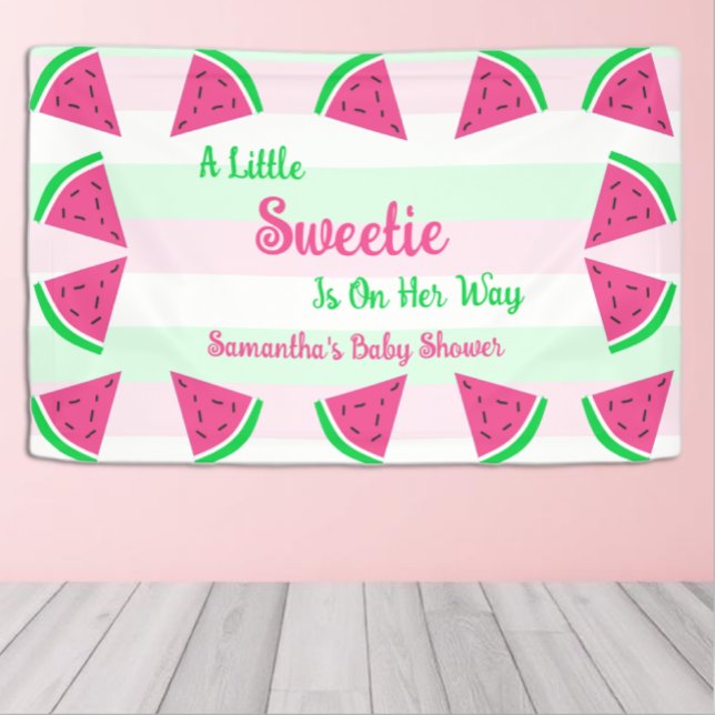 Sweet Watermelon Baby Dusche Banner (Von Creator hochgeladen)