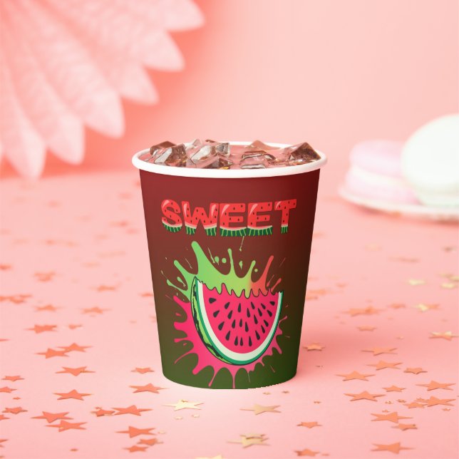 Sweet Watermelon Baby Dusche Pappbecher (Insitu)