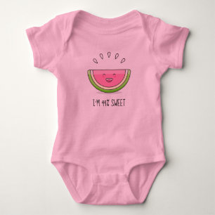 Sweet Watermelon Baby Sleeper Strampler