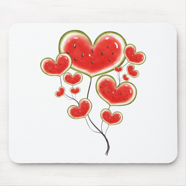Sweet Watermelon Ballons Mousepad (Vorne)