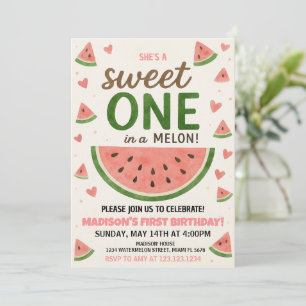 Sweet Watermelon Einladung zum Geburtstag