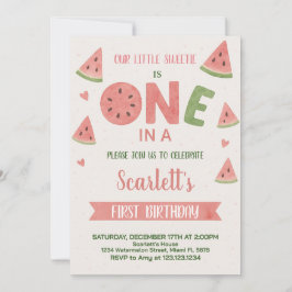 Sweet Watermelon Geburtstag Einladung für Kinder