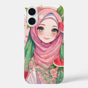 Sweet Watermelon Girl - Cute Anime iPhone 15 Coque