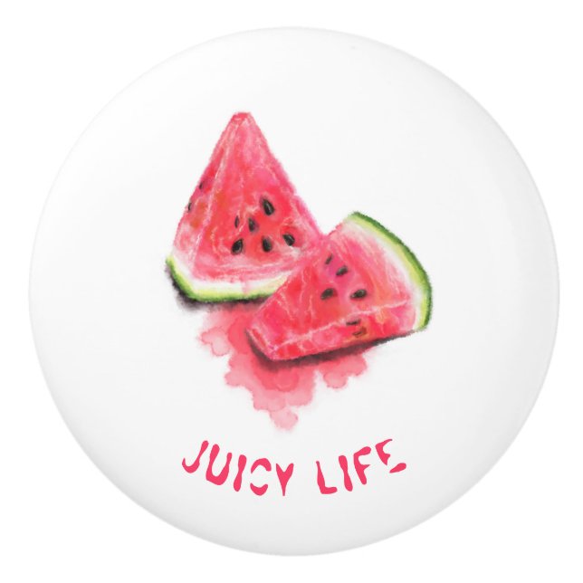 Sweet Watermelon Keramik Knob - Benutzerdefinierte Keramikknauf (Vorderseite)